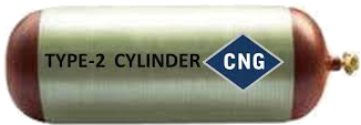 مخزن نیمه کامپوزیت نوع CNG2